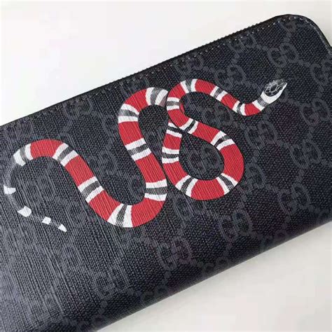 gucci kingsnake zip around wallet|gucci kingsnake wallet review.